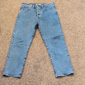 Levi's Light Blue Wedgie Straight Denim Jeans